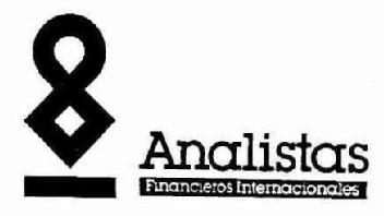 ANALISTAS FINANCIEROS INTERNACIONALES