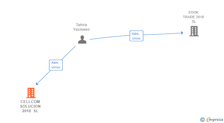 Vinculaciones societarias de CELLCOM SOLUCION 2018 SL