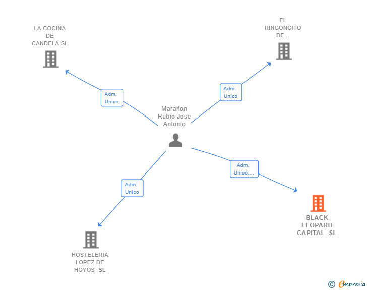 Vinculaciones societarias de BLACK LEOPARD CAPITAL SL