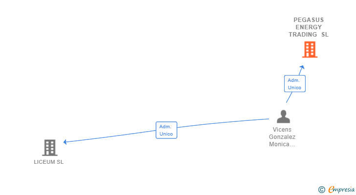 Vinculaciones societarias de PEGASUS ENERGY TRADING SL