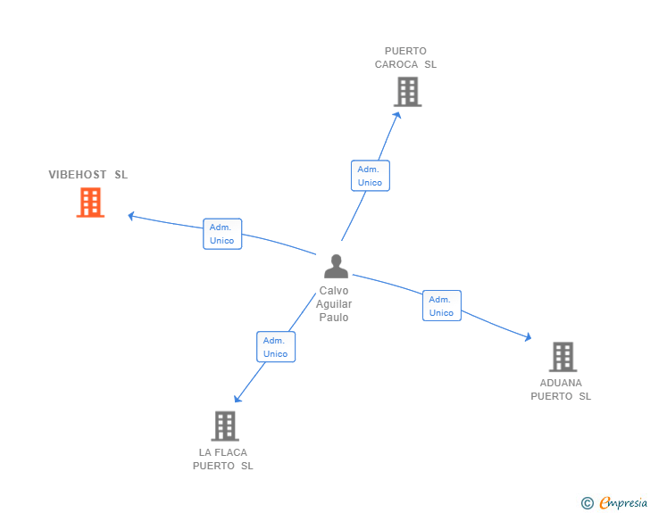Vinculaciones societarias de VIBEHOST SL
