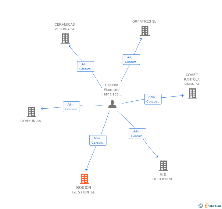 Vinculaciones societarias de BODION GESTION SL