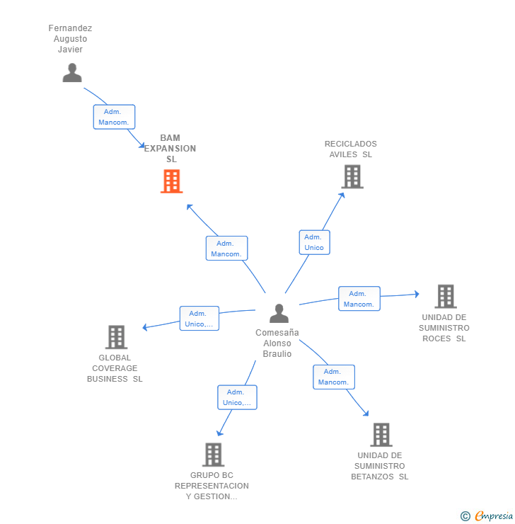 Vinculaciones societarias de BAM EXPANSION SL