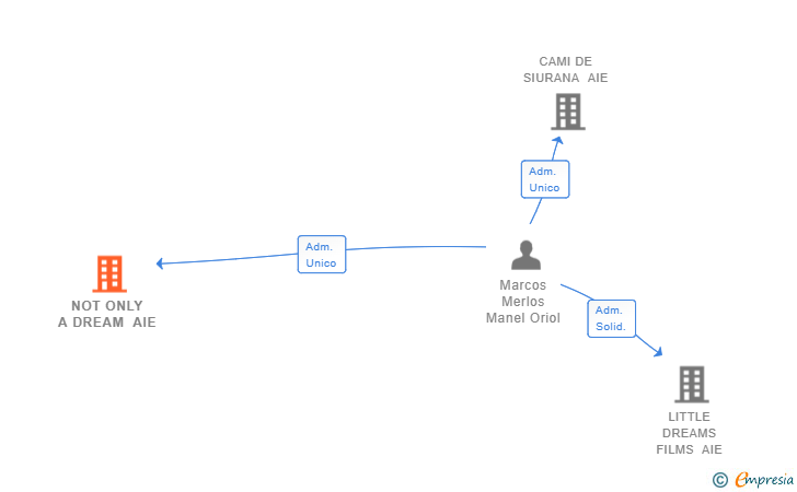 Vinculaciones societarias de NOT ONLY A DREAM AIE