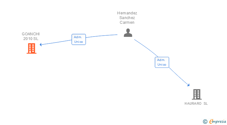 Vinculaciones societarias de GOANCHI 2010 SL