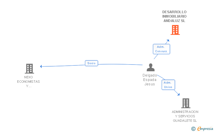 Vinculaciones societarias de DESARROLLO INMOBILIARIO ANDALUZ SL