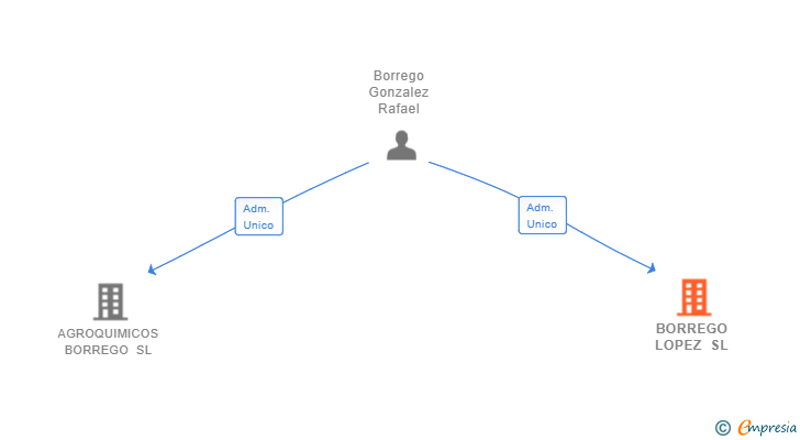 Vinculaciones societarias de BORREGO LOPEZ SL