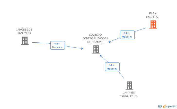 Vinculaciones societarias de PLAN EXCEL SL