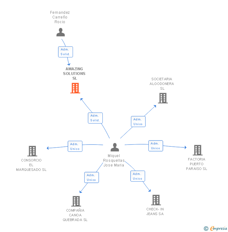 Vinculaciones societarias de AMAZING SOLUTIONS SL
