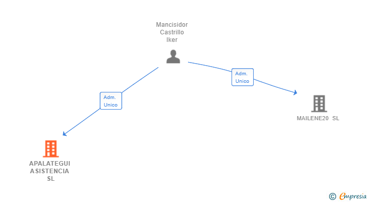 Vinculaciones societarias de APALATEGUI ASISTENCIA SL