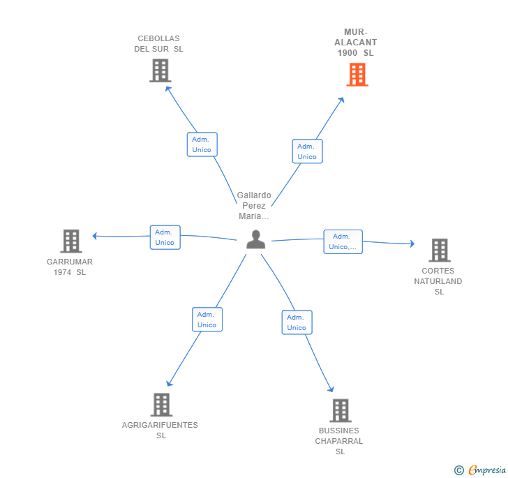 Vinculaciones societarias de MUR-ALACANT 1900 SL