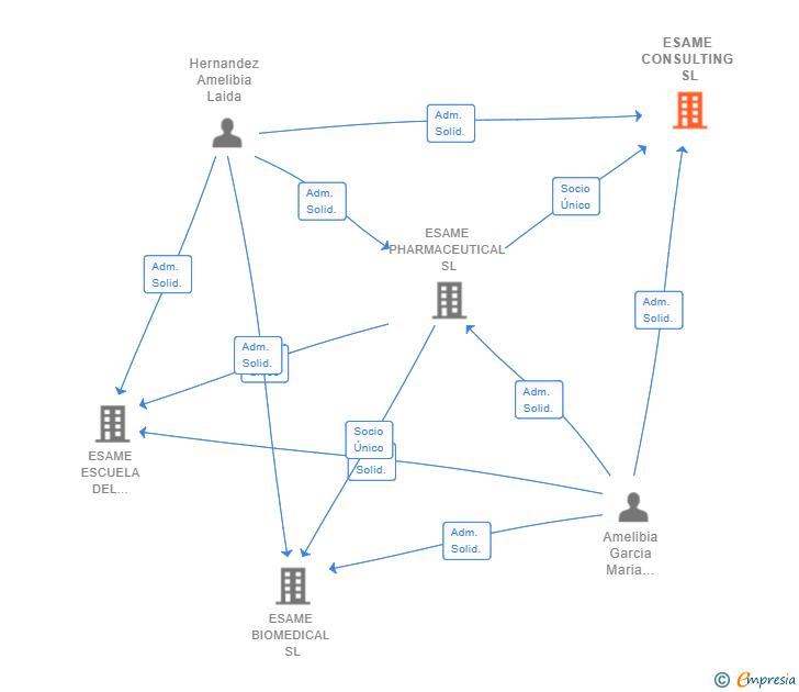 Vinculaciones societarias de ESAME CONSULTING SL