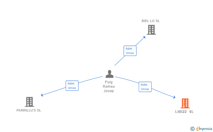 Vinculaciones societarias de LIBI22 SL