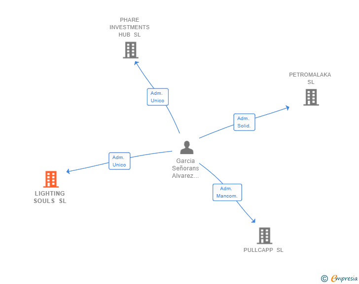 Vinculaciones societarias de LIGHTING SOULS SL