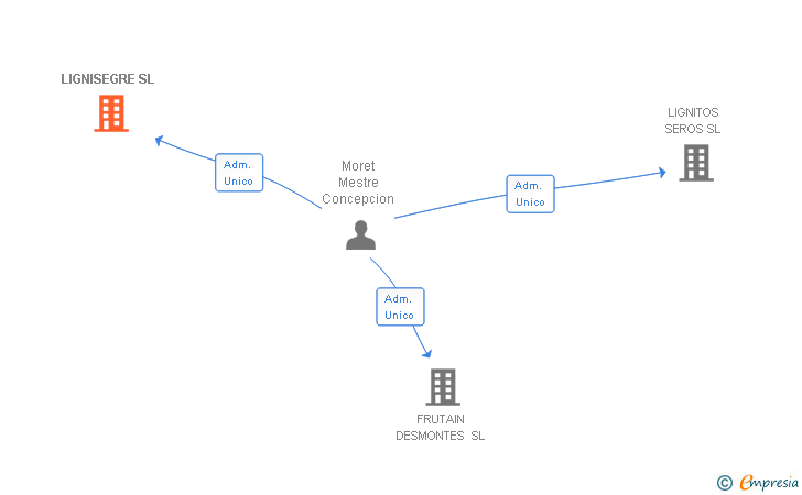 Vinculaciones societarias de LIGNISEGRE SL