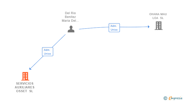 Vinculaciones societarias de SERVICIOS AUXILIARES OSSET SL